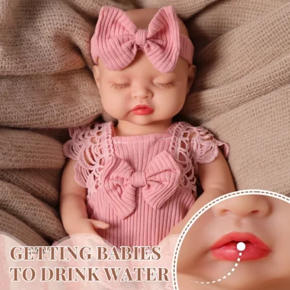 [Drink and Wet System]Babeside Nancy 16" Realistic Silicone Smiling Baby Little Infant Girl