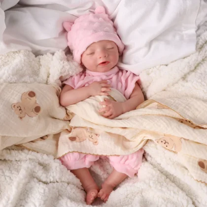 Babeside Aurora 16" Realistic Silicone Smiling Baby Little Infant Girl